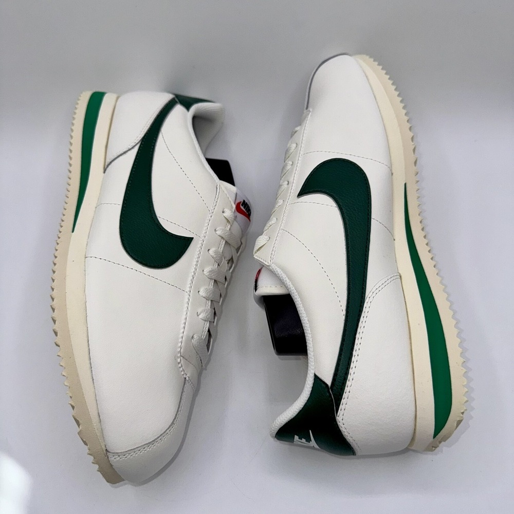 Nike Cortez Sneakers Men's Size 10.5 Women's Size 12 Gorge Green Leather White - Picture 8 of 14